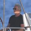 Richard Gere et son épouse Casey Lowell partagent un petit tour sur un voilier, au large de l'île française de Saint-Barthélémy, le samedi 20 mars.