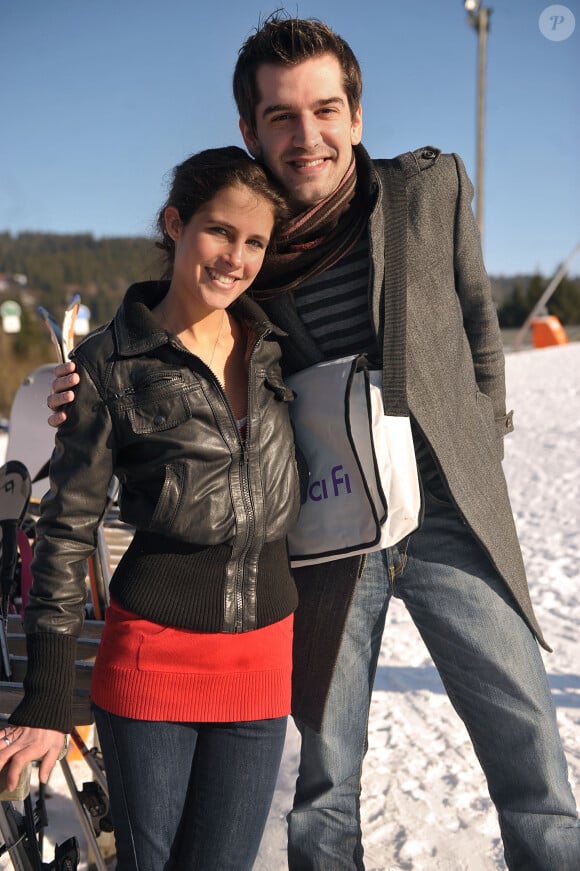 Clémence Castel et Mathieu Johan posent lors du 16ème festival du film 'Fantastik Art' à Gerardmer, France, le 30 janvier 2009. Photo par Giancarlo Gorassini/ABACAPRESS.COM