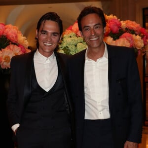 Exclusif - Anthony Delon avec son frère Alain-Fabien Delon au cocktail de la 10ème édition du "Global Gift Gala" à l'hôtel Four Seasons George V à Paris © Cyril Moreau/Global Gift Foundation/Bestimage