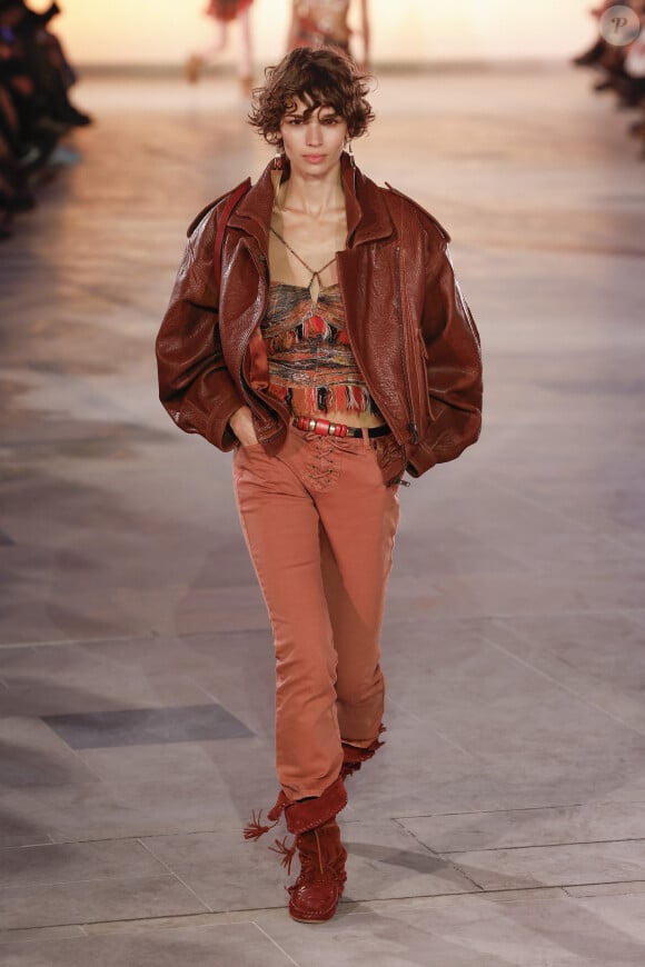 Défilé de mode "Isabel Marant" prêt à porter printemps / été 2025 lors de la fashion week à Paris (PFW) le 29 septembre 2024. 