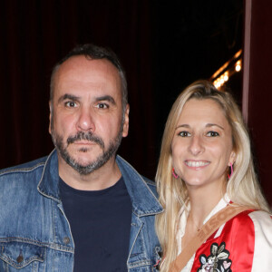 François-Xavier Demaison et sa femme Anaïs Tihay - Générale de la pièce "Ring" (Variations du couple) suivie d'un cocktail au théâtre de l'Oeuvre à Paris le 20 septembre 2024. © Coadic Guirec / Bestimage