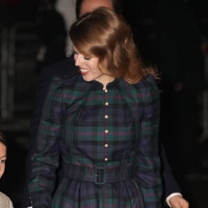 La princesse Beatrice d'York, Edoardo Mapelli Mozzi et Christopher Woolf - Traditionnel concert de Noël "Together At Christmas" à l'abbaye de Westminster à Londres