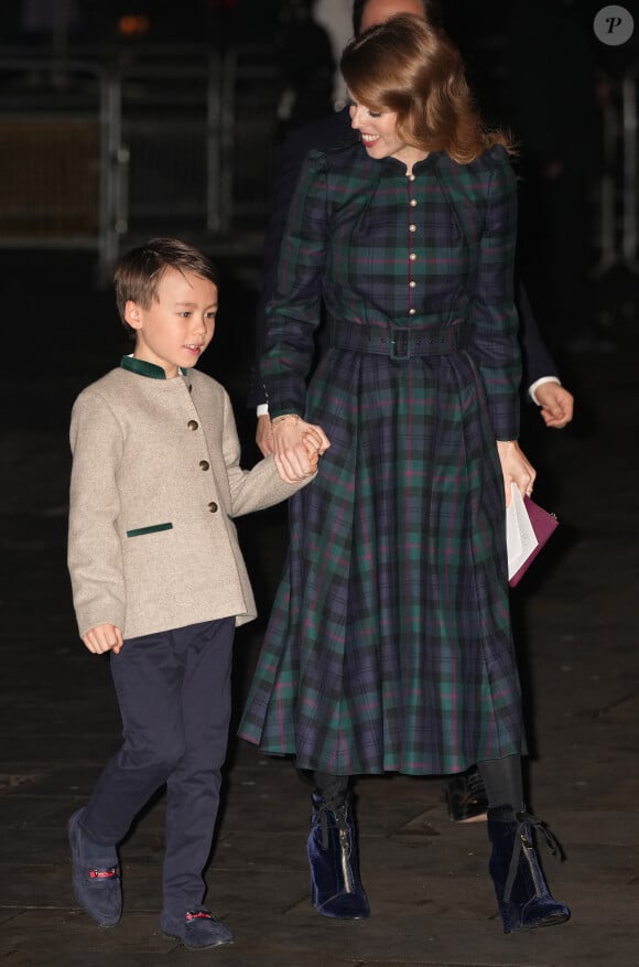 La princesse Beatrice d'York, Edoardo Mapelli Mozzi et Christopher Woolf - Traditionnel concert de Noël "Together At Christmas" à l'abbaye de Westminster à Londres