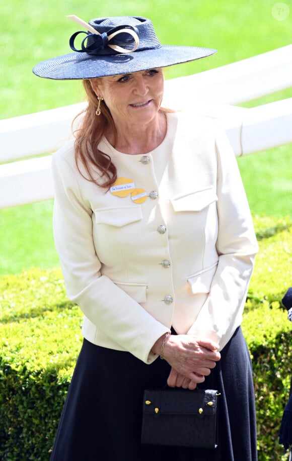 Sarah Ferguson, duchesse d'York, - Les célébrités et les membres de la famille royale d'Angleterre assistent au second jour de la course hippique Royal Ascot