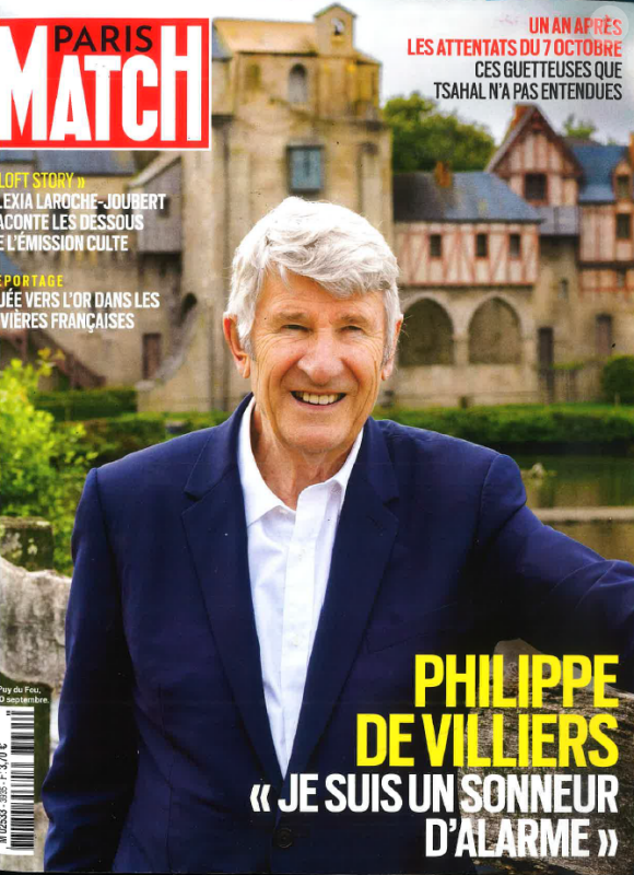 Magazine "Paris Match", en kiosques jeudi 3 octobre 2024.