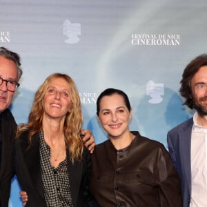 François Kraus, Sandrine Kiberlain, Amira Casar, Denis Pineau-Valencienne - Photocall du film "Sarah Bernhardt, la divine" lors de la 6ème Edition du Festival Cinéroman à Nice, dédié aux adaptations cinématographiques de roman. Le 2 octobre 2024 © Dominique Jacovides-Bruno Bebert / Bestimage