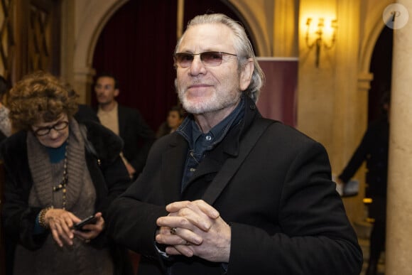 Exclusif - Tchéky Karyo - Cérémonie de remise du prix Raymond Devos au théâtre Edouard VII à Paris dans le cadre de la 28ème édition de la semaine de la Langue Française et de la Francophonie le 20 mars 2023. Le théâtre a rendu hommage à R. Devos avec le spectacle "Il a de la côte Devos!" mis en scène par D. Benoin. A. Lutz et M. Robin héritiers de l'artiste, salués pour leur maitrise de la langue et leur manière de jouer, ont reçus leurs prix. © Coadic Guirec - Cyril Bruneau / Bestimage 