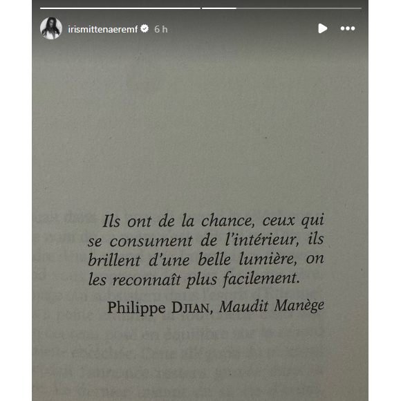 Iris Mittenaere poste un message enigmatique sur Instagram.