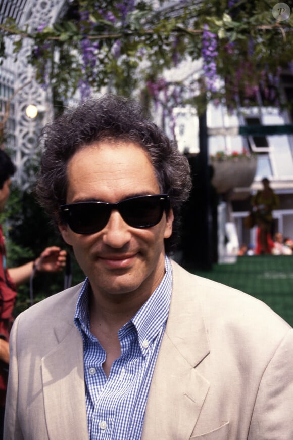 Michel Berger au village lors des internationaux de Roland Garros en mai 1992