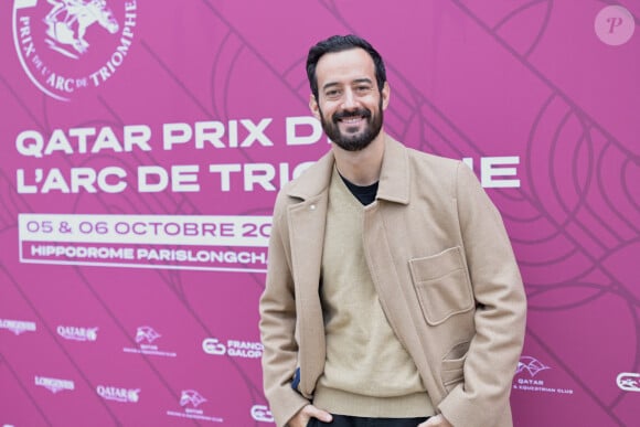 Mathieu Forget au prix Qatar Arc de Triomphe à l'Hippodrome de Longchamp, le 6 octobre 2024. © Rachid Bellak / Bestimage