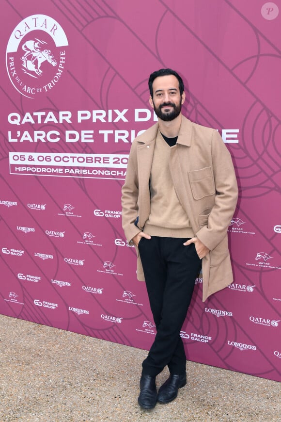 Mathieu Forget au prix Qatar Arc de Triomphe à l'Hippodrome de Longchamp, le 6 octobre 2024. © Rachid Bellak / Bestimage