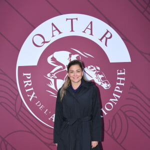 Laure Boulleau au prix Qatar Arc de Triomphe à l'Hippodrome de Longchamp, le 6 octobre 2024. © Rachid Bellak / Bestimage