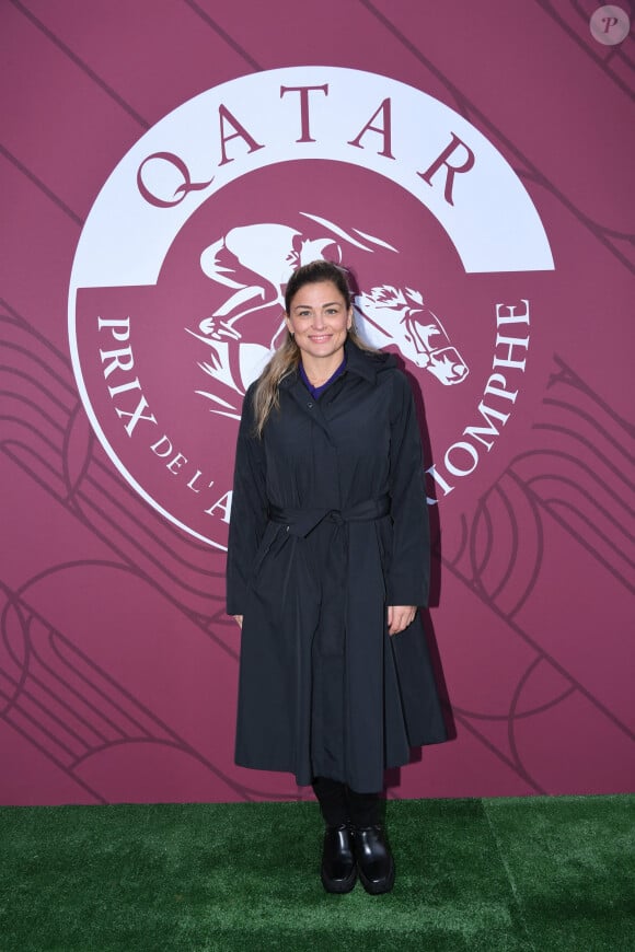 Laure Boulleau au prix Qatar Arc de Triomphe à l'Hippodrome de Longchamp, le 6 octobre 2024. © Rachid Bellak / Bestimage