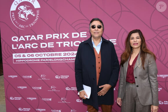 Samira Sitaïl, ambassadrice du Maroc en France au prix Qatar Arc de Triomphe à l'Hippodrome de Longchamp, le 6 octobre 2024. © Rachid Bellak / Bestimage