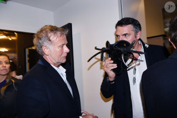 Franck Dubosc et Arnaud Ducret au prix Qatar Arc de Triomphe à l'Hippodrome de Longchamp, le 6 octobre 2024. © Rachid Bellak / Bestimage