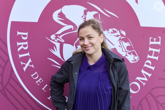 Laure Boulleau au prix Qatar Arc de Triomphe à l'Hippodrome de Longchamp, le 6 octobre 2024. © Rachid Bellak / Bestimage