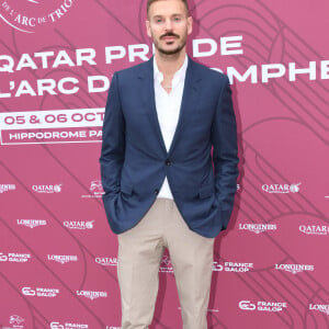 M. Pokora (Matt) au prix Qatar Arc de Triomphe à l'Hippodrome de Longchamp, le 6 octobre 2024. © Rachid Bellak / Bestimage