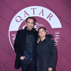 Laure Boulleau et Bruno Cheyrou au prix Qatar Arc de Triomphe à l'Hippodrome de Longchamp, le 6 octobre 2024. © Rachid Bellak / Bestimage