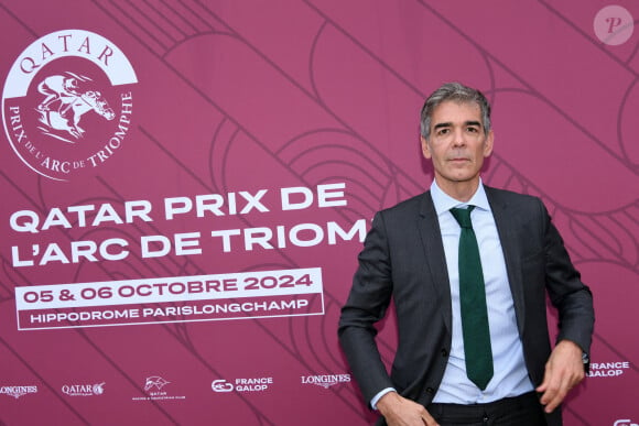 Xavier de Moulins au prix Qatar Arc de Triomphe à l'Hippodrome de Longchamp, le 6 octobre 2024. © Rachid Bellak / Bestimage