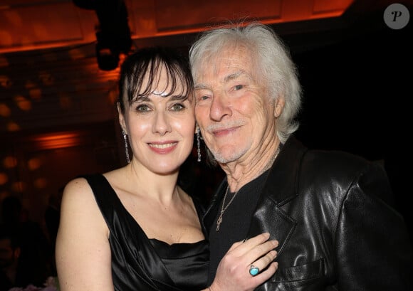 Murielle Aufray et Hugues Aufray lors de la soirée de gala pour la fondation de la recherche en physiologie, les Stethos, au George V à Paris le 18 mars 2024. © Coadic Guirec / Bestimage 