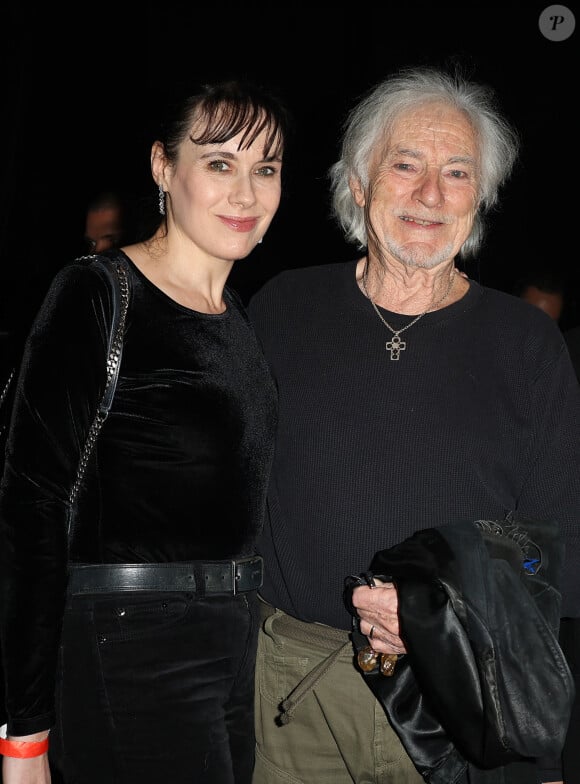 Hugues Aufray avec sa femme Muriel Mégevand - Grande soirée de la solidarité de Tsedaka FSJU au Palais des Congrès de Paris le 12 décembre 2023 © Coadic Guirec / Bestimage