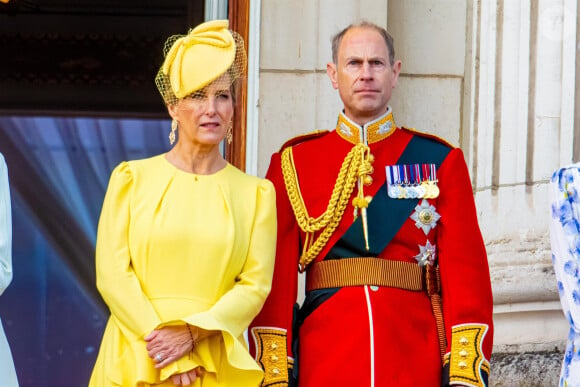 Il s'agit du prince Edward, de Sophie de Wessex et de leurs 2 enfants : Lady Louise et James
Prince Edward et Sophie de Wessex à Trooping the Colour 2024