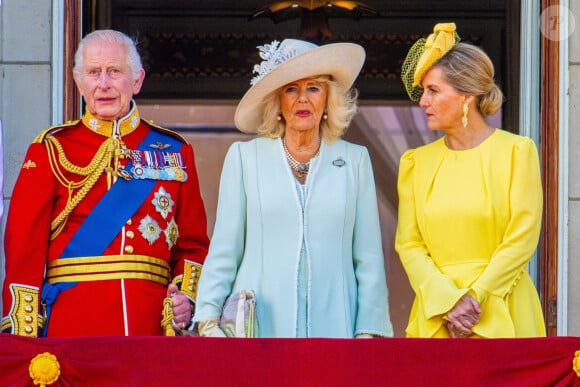 Charles III, Camilla et Sophie de Wessex à Trooping the Colour 2024