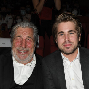 Jean-Pierre Castaldi et son fils Giovanni Castaldi lors de la cérémonie de clôture et remise de prix du Festival du film Francophone d'Angoulême 2020 le 2 septembre 2020. © Coadic Guirec / Bestimage 