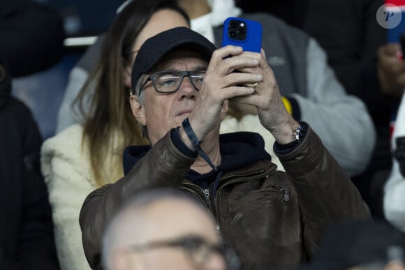 Alain Marschall - People dans les tribunes du quart de finale de la coupe de France de football entre le Paris Saint-Germain et l'OGC Nice (3-1) au Parc des Princes à Paris le 13 mars 2024. © Cyril Moreau/Bestimage