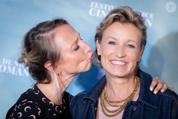 Audrey Lamy, Alexandra Lamy assistent au tapis rouge du 2ème jour du 6ème Festival Cinéroman. Nice, France, le 1er octobre 2024. Photo par Shootpix/ABACAPRESS.COM