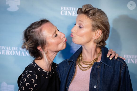 Elle en a aussitôt fait part à sa cadette...Audrey Lamy, Alexandra Lamy assistent au tapis rouge du 2ème jour du 6ème Festival Cinéroman. Nice, France, le 1er octobre 2024. Photo par Shootpix/ABACAPRESS.COM