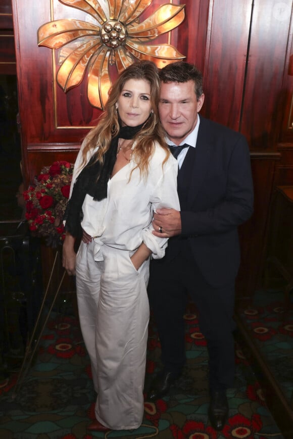 Benjamin Castaldi et sa femme Aurore lors de la soirée Omar Harfouch - "Dîner chez Maxim's" à Paris le 9 octobre 2024. Le dîner organisé par O.Harfouch était pour remercier les célébrités venues à son concert “Concerto pour la paix”, au théâtre des Champs Elysées le 18 septembre 2024. O.Harfouch va partir pour une tournée mondiale du Concerto qui comprend le Vatican, l’Opéra de Dubaï et New York . © Perusseau / Tribeca / Bestimage