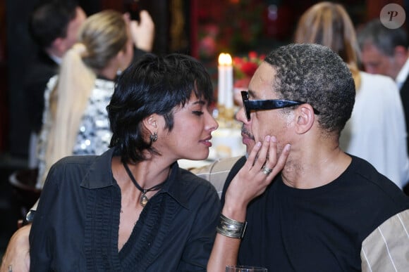 JoeyStarr (Joey Starr) et sa compagne Pauline Latchoumanin lors de la soirée Omar Harfouch "Dîner chez Maxim's" à Paris le 9 octobre 2024. Le dîner organisé par O.Harfouch était pour remercier les célébrités venues à son magnifique concert “Concerto pour la paix”, au théâtre des Champs Elysées le 18 septembre 2024. O.Harfouch va partir pour une tournée mondiale du Concerto qui comprend le Vatican, l’Opéra de Dubaï et New York . © Rachid Bellak / Bestimage  Omar Harfouch ‘Dîner chez Maxim's’ evening in Paris on 9 October 2024