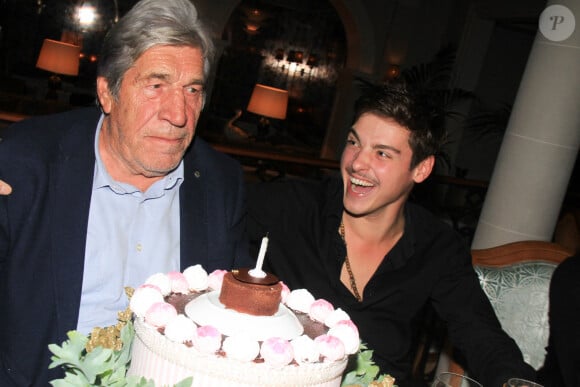 Exclusif - Jean-Pierre Castaldi et Baptiste Gonthier - JP.Castaldi fête son anniversaire (80 ans) au restaurant "Laurent" à Paris le 1er octobre 2024. © Philippe Baldini / Bestimage 