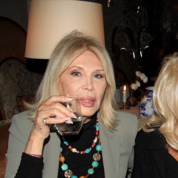 Exclusif - Amanda Lear, Jocelyne Wildenstein et Jean-Pierre Castaldi - JP.Castaldi fête son anniversaire (80 ans) au restaurant "Laurent" à Paris le 1er octobre 2024. © Philippe Baldini / Bestimage 