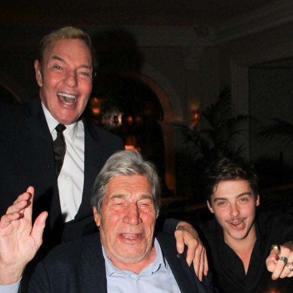 Exclusif - Tony Gomez, Jean-Pierre Castaldi, Baptiste Gonthier - JP.Castaldi fête son anniversaire (80 ans) au restaurant "Laurent" à Paris le 1er octobre 2024. © Philippe Baldini / Bestimage