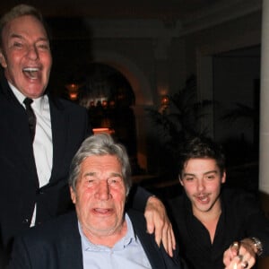 Exclusif - Tony Gomez, Jean-Pierre Castaldi, Baptiste Gonthier - JP.Castaldi fête son anniversaire (80 ans) au restaurant "Laurent" à Paris le 1er octobre 2024. © Philippe Baldini / Bestimage 