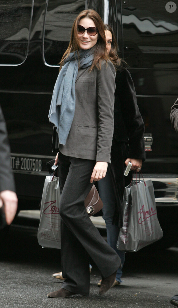 Carla Bruni et Nicolas Sarkozy à New York le 28 mars 2010