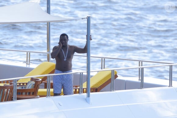 Sean Combs (Puff Daddy, P. Diddy) est en vacances avec sa compagne Cassie Ventura à Saint-Barthélémy, le 26 décembre 2014.