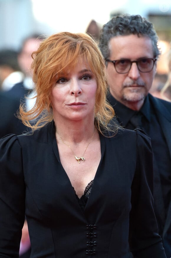 Mylene Farmer assiste à la première et à la cérémonie de clôture d'OSS 117 : Alerte Rouge En Afrique Noire lors de la première et de la cérémonie de clôture du 74ème Festival International du Film de Cannes à Cannes, France, le 17 juillet 2021. Photo par Aurore Marechal/ABACAPRESS.COM