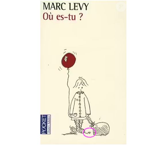 La chanteuse a notamment illustré la couverture de son deuxième livre.
Couverture du livre "Où es-tu" de Marc Levy.