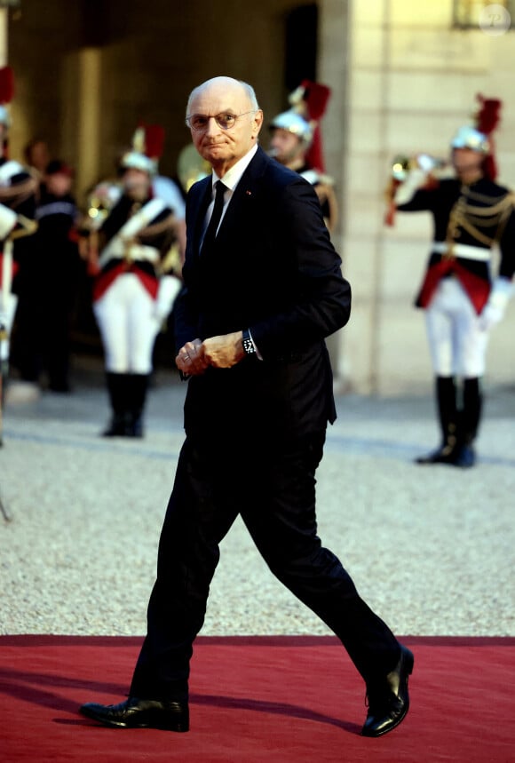 Didier Migaud, ministre de la justice arrivant au dîner d'état au palais de l'Elysée à Paris en l'honneur de la visite du roi et de la reine de Belgique en France le 14 octobre 2024. © Dominique Jacovides / Bestimage 