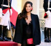 Tatiana Silva a marqué les esprits hier soir
Tatiana Silva (enceinte, ancienne miss Belgique) arrivant au dîner d'état au palais de l'Elysée à Paris en l'honneur de la visite du roi et de la reine de Belgique en France. © Dominique Jacovides / Bestimage 