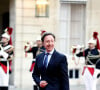 Il y avait aussi Stéphane Bern
Stéphane Bern arrivant au dîner d'état au palais de l'Elysée à Paris en l'honneur de la visite du roi et de la reine de Belgique en France le 14 octobre 2024. © Dominique Jacovides / Bestimage 