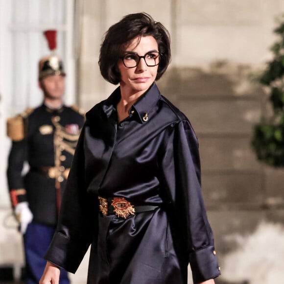 Un vent royal a soufflé sur la Ville de l'Amour cette semaine...
Rachida Dati, ministre française de la culture et du patrimoine arrive au palais de l'Élysée pour un dîner offert aux chefs d'état et de gouvernement par le président de la république dans le cadre du XIXe Sommet de la Francophonie à Paris © Stéphane Lemouton / Bestimage 