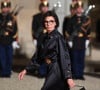 Rachida Dati, ministre française de la culture et du patrimoine arrive au palais de l'Élysée pour un dîner offert aux chefs d'état et de gouvernement par le président de la république dans le cadre du XIXe Sommet de la Francophonie à Paris © Lionel Urman / Panoramic / Bestimage 