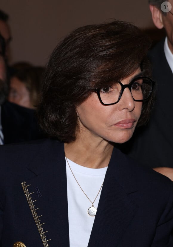 La ministre de la Culture Rachida Dati lors de la venue de La reine Sonja de Norvège en visite au Musee d'Orsay pour l'exposition de Harriet Backer à Paris le 23 Septembre 2024© Denis Guignebourg/Bestimage 