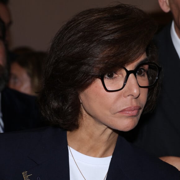 La ministre de la Culture Rachida Dati lors de la venue de La reine Sonja de Norvège en visite au Musee d'Orsay pour l'exposition de Harriet Backer à Paris le 23 Septembre 2024© Denis Guignebourg/Bestimage 