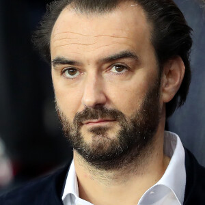 Cyril Lignac assiste au match de Champions League "PSG - Bayern Munich (3-0)" au Parc des Princes à Paris, le 27 septembre 2017. © Cyril Moreau/Bestimage