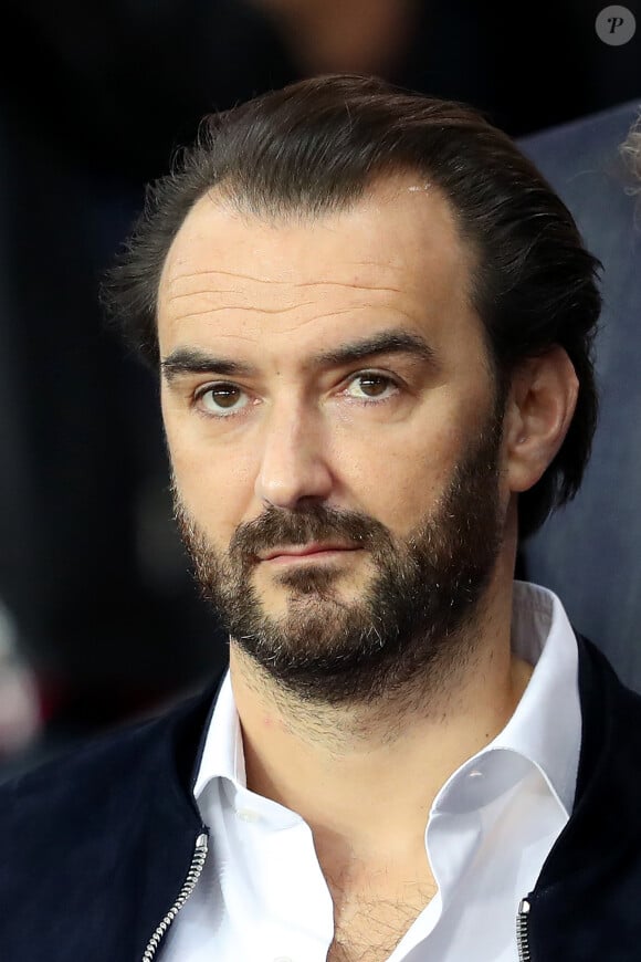 Cyril Lignac assiste au match de Champions League "PSG - Bayern Munich (3-0)" au Parc des Princes à Paris, le 27 septembre 2017. © Cyril Moreau/Bestimage